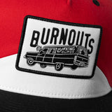 Burnouts Trucker Hat - Red/Black/White