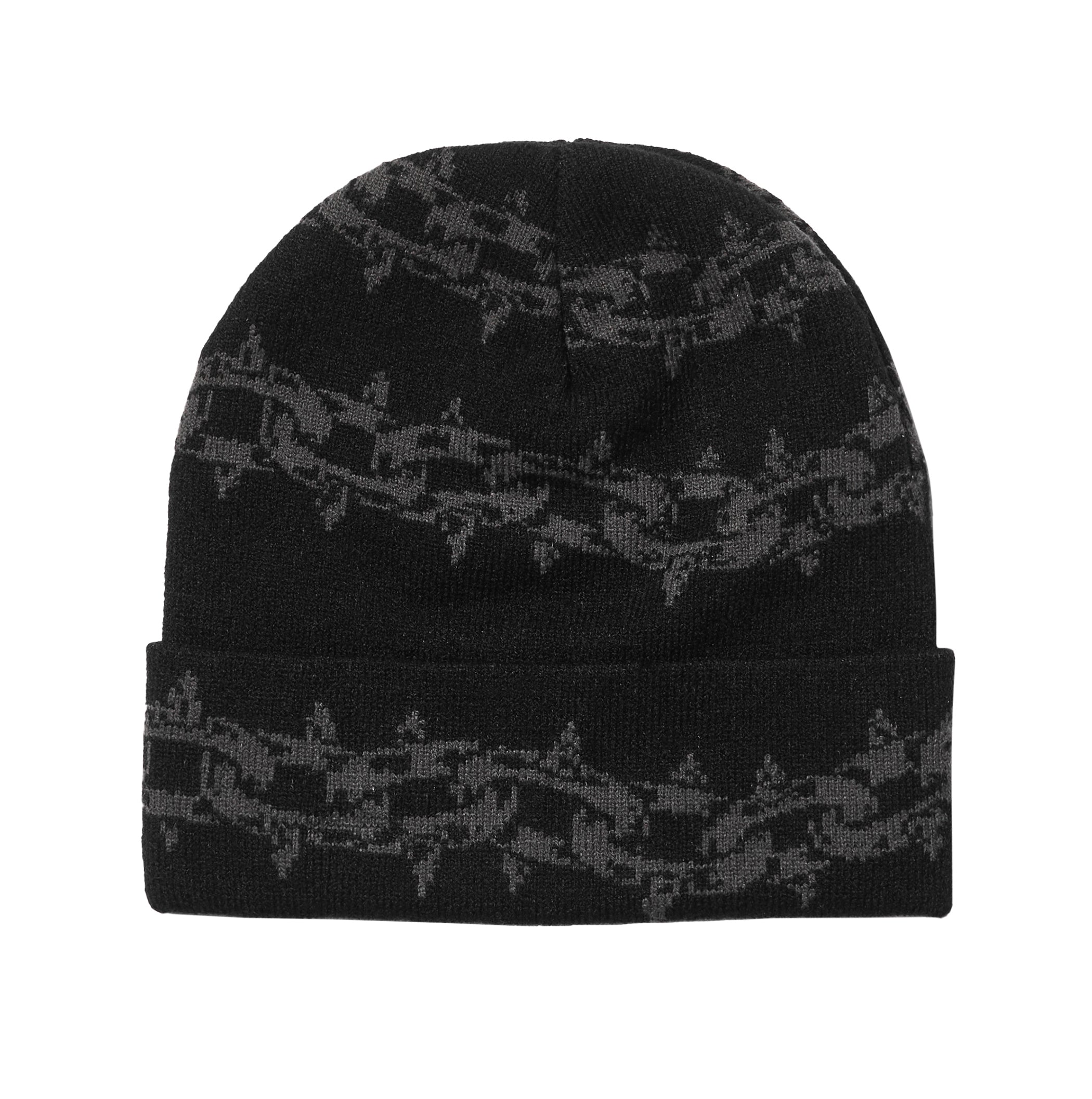 【BADBLOOD】Rusty Denim Beanie - Black 8180BK_STAY_SHARP_BLACK_BEANIE