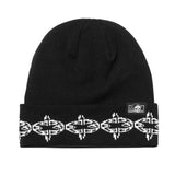 Spiked Chain Beanie - Black