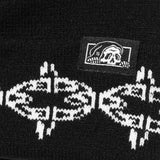 Spiked Chain Beanie - Black