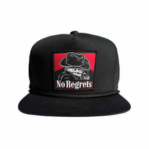 No Regrets Poplin Hat - Black