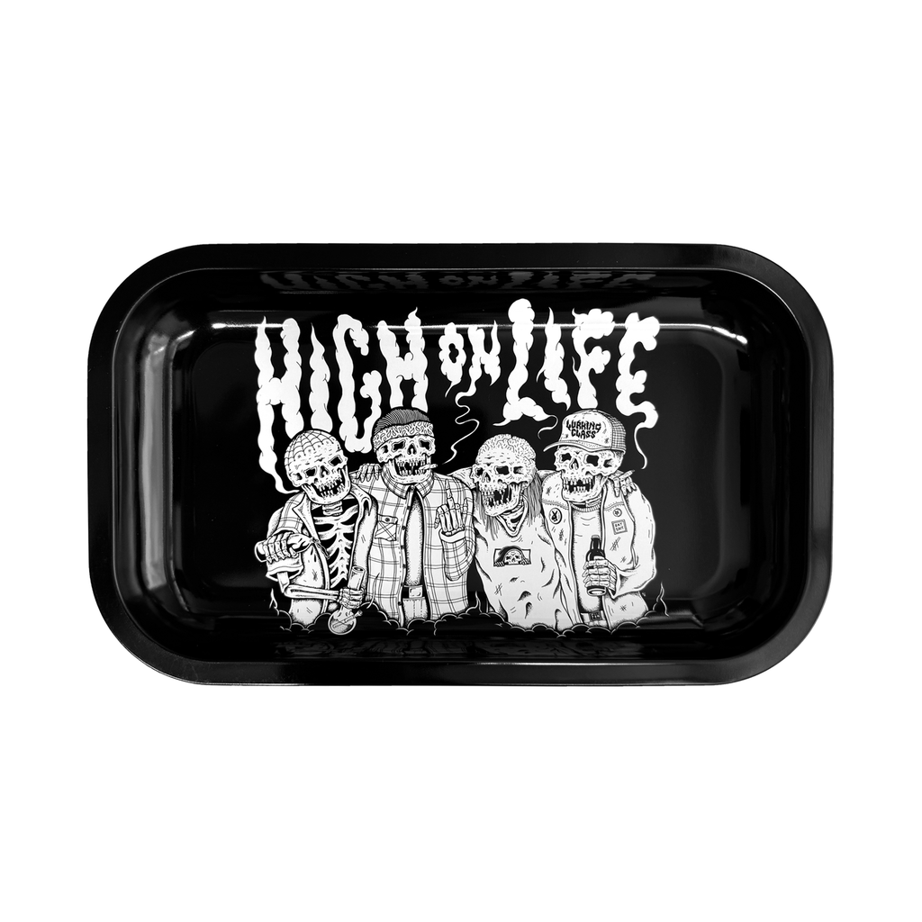 High On Life Rolling Tray - Black