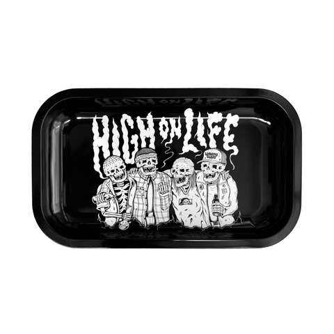 High On Life Rolling Tray - Black