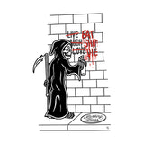 Eat Shit Die Tee - White