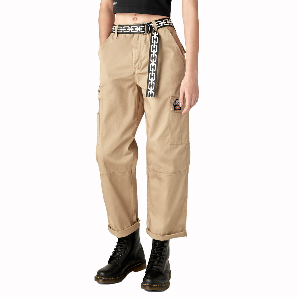 Dickies x Lurking Class Women's Cropped Cargo Pant - Khaki