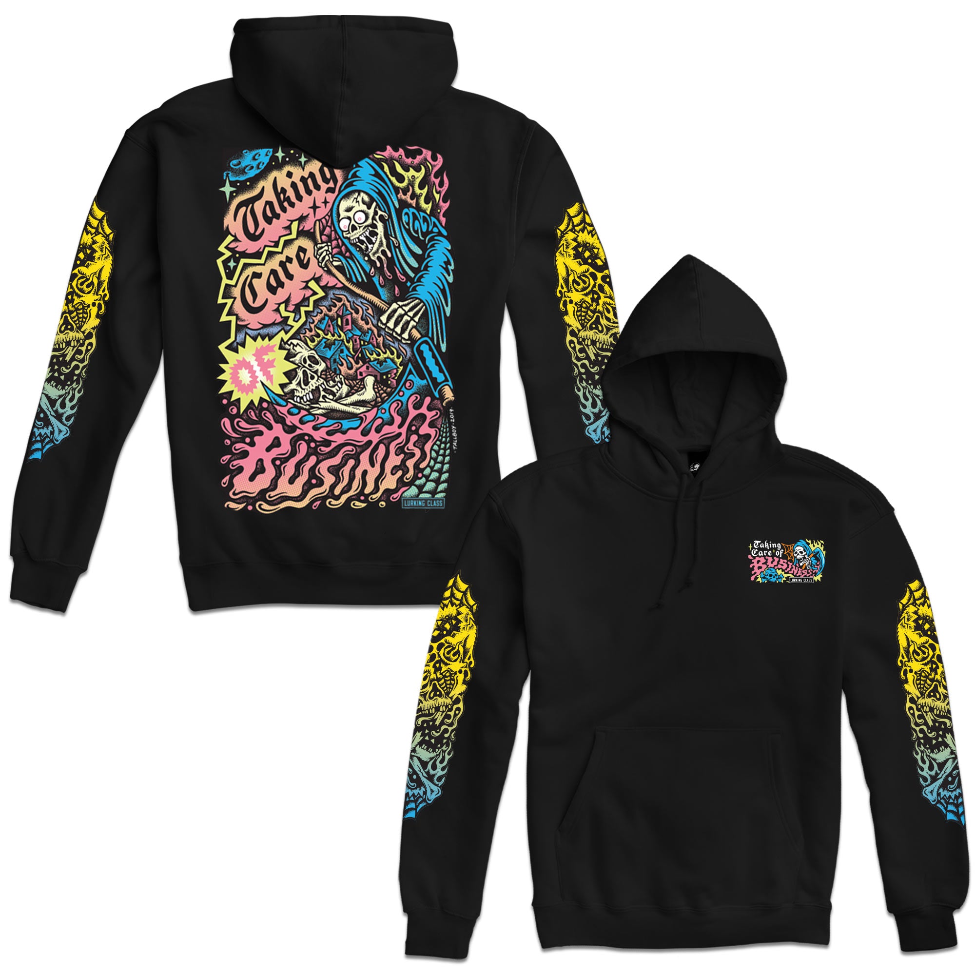 Tallboy x Lurking Class Taking Care of Business Hoodie - Black Sweater