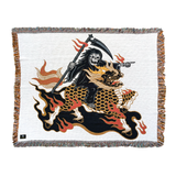 Mr Tucks Beast Woven Tapestry - White