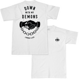 Down With My Demons Tee - White