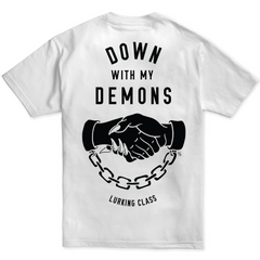 Down With My Demons Tee White Lurking Class