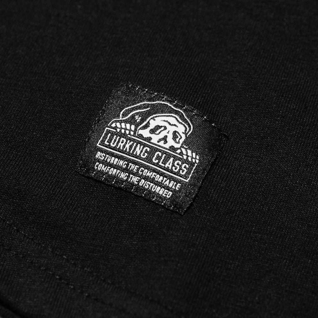 Lurking Class by Sketchy Tank Black & White Pinstripe Baseball Jersey - Men's Size L - Black Unisex Jerseys at Zumiez