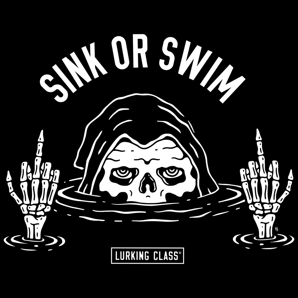 Sink Or Swim Tee - Black – Lurking Class