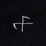 Crossed Corduroy Pants - Black