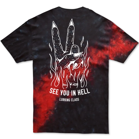 See You In Hell Tee - Black/Tie Dye