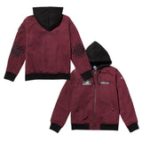 LC Team Women's Hooded Bomber Jacket - Burgundy