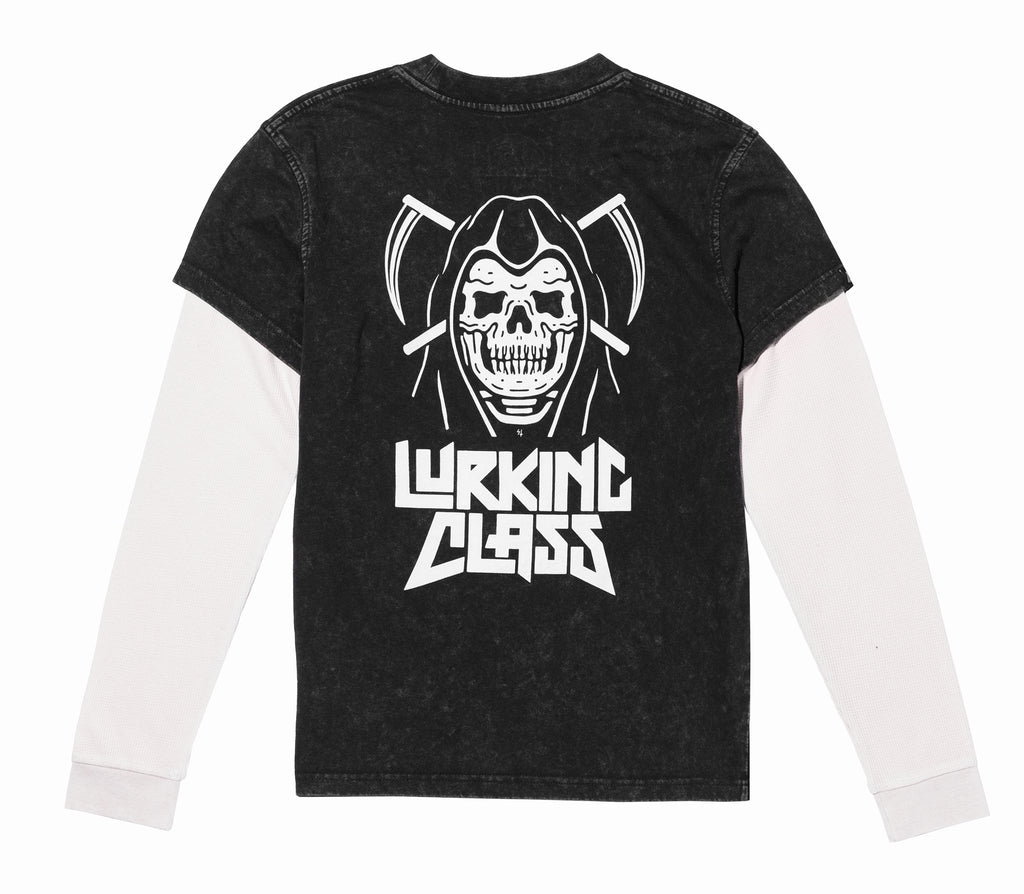 Thrash Women's Layered Long Sleeve - Black
