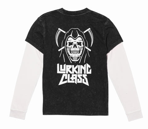 Thrash Women's Layered Long Sleeve - Black