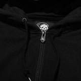 Hesh Women's Cropped Zip-Up Hoodie - Black