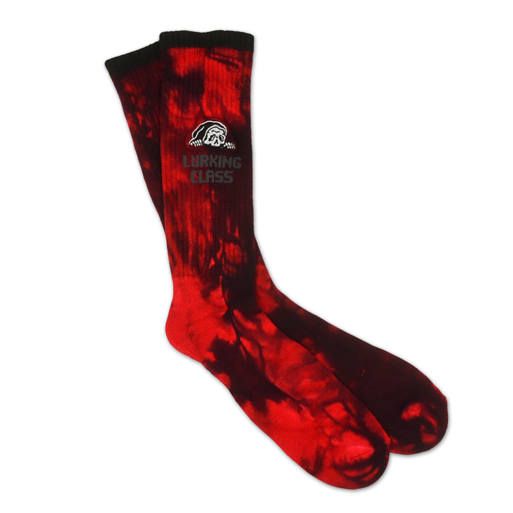 Lurker Crystal Wash Socks - Red